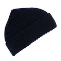 Navy - Back - Regatta Unisex Fully Ribbed Winter Watch Cap - Hat