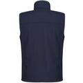 Navy -Navy - Back - Regatta Mens Flux Softshell Bodywarmer - Sleeveless Jacket Water Repellent And Wind Resistant