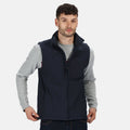 Navy -Navy - Lifestyle - Regatta Mens Flux Softshell Bodywarmer - Sleeveless Jacket Water Repellent And Wind Resistant