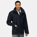 Navy - Side - Regatta Mens Vertex III Waterproof Breathable Jacket