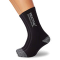 Black - Back - Regatta Hardwear Mens Workwear Socks (Pack Of 3)