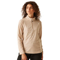 Warm Taupe-Blanc De Blanc - Side - Regatta Great Outdoors Womens-Ladies Montes Half Zip Fleece Top