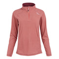 Mineral Red-Dusty Rose - Front - Regatta Great Outdoors Womens-Ladies Montes Half Zip Fleece Top