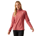 Mineral Red-Dusty Rose - Side - Regatta Great Outdoors Womens-Ladies Montes Half Zip Fleece Top