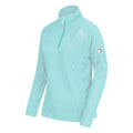 Turquoise - Side - Regatta Great Outdoors Womens-Ladies Montes Half Zip Fleece Top