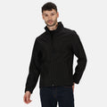 Black - Back - Regatta Classic Mens Water Repellent Softshell Jacket