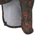 Grape Leaf-Magma Orange Camo - Side - Regatta Great Outdoors Childrens-Kids Sun Protection Cap