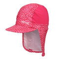 Pink Fusion Animal - Front - Regatta Great Outdoors Childrens-Kids Sun Protection Cap