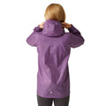 Sunset Purple - Back - Regatta Great Outdoors Childrens-Kids Pack It Jacket III Waterproof Packaway Black