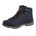 Navy-Burnt Salmon - Pack Shot - Regatta Mens Samaris Mid II Hiking Boots