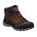 Peat-Gold Flame - Front - Regatta Mens Samaris Mid II Hiking Boots