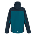 Moroccan Blue-Navy-Moonlight Denim - Back - Regatta Mens Birchdale Waterproof Hooded Jacket