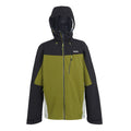 Nephrite Green-Black - Front - Regatta Mens Birchdale Waterproof Hooded Jacket