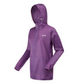 Sunset Purple - Side - Regatta Womens-Ladies Pack It III Waterproof Jacket