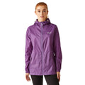 Sunset Purple - Lifestyle - Regatta Womens-Ladies Pack It III Waterproof Jacket