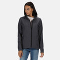 Seal Grey-Black - Back - Regatta Womens-Ladies Ablaze Printable Soft Shell Jacket