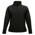 Black-Black - Front - Regatta Womens-Ladies Ablaze Printable Soft Shell Jacket