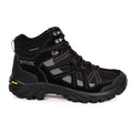 Jet Black-Granite Grey - Side - Regatta Mens Burrell II Hiking Boots