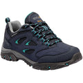 Navy-Atlantis - Front - Regatta Womens-Ladies Holcombe IEP Low Hiking Boots