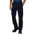 Navy - Front - Regatta Mens Scandal Stretch Work Trousers - Regular