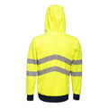 Yellow-Grey - Back - Regatta Mens Tactical Hi Vis Waterproof Reflective Overhead Bomber Jacket