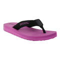 Black-Radiant Orchid - Front - Regatta Womens-Ladies Catarina Flip Flops