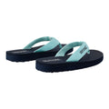 Navy-Aqua Splash - Back - Regatta Womens-Ladies Catarina Flip Flops