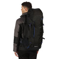 Black-Surfspray Blue - Back - Regatta Blackfell III 60+10L Expandable Rucksack