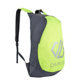 Ebony Grey-Fluro Yellow - Back - Dare 2B Silicone III Rucksack