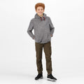 Rhino Marl - Side - Regatta Childrens-Kids Keyon Hooded Fleece