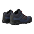 Navy-Rio Red - Back - Regatta Mens Edgepoint Mid Waterproof Hiking Shoes