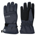 Ebony Grey - Front - Dare 2B Mens Worthy Ski Gloves