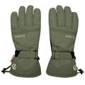 Olivine Green - Front - Dare 2B Mens Worthy Ski Gloves