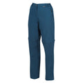 Moroccan Blue - Side - Regatta Womens-Ladies Chaska II Zip Off Trousers