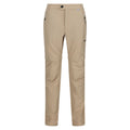 Oat - Front - Regatta Mens Highton Zip Off Walking Trousers