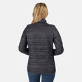 Seal Grey - Side - Regatta Womens-Ladies Firedown Quilted Baffled Jacket