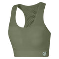 Olivine Green - Side - Dare 2b Womens-Ladies Dont Sweat It Sports Bra