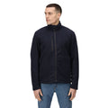 Navy - Side - Regatta Mens Honesty Made Recycled Fleece Jacket