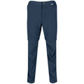 Moonlight Denim - Front - Regatta Mens Leesville II Zip Off Trousers