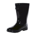 Black - Side - Regatta Childrens-Kids Wenlock Wellington Boots