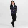 Navy - Side - Regatta Childrens-Kids Stormforce Thermal Insulated Jacket