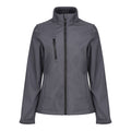 Seal Grey-Black - Front - Regatta Womens-Ladies Ablaze 3 Layer Membrane Soft Shell Jacket