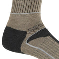 Moccasin Brown-Briar Grey - Back - Regatta Mens Samaris 3 Season Socks (Pack of 2)