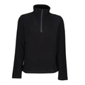 Black - Front - Regatta Mens Honestly Made Recycled Half Zip Fleece