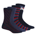 Dark Denim - Front - Regatta Mens Lifestyle Socks (Pack of 4)