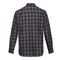 Black-Dark Grey - Back - Regatta Mens Lance Checked Shirt