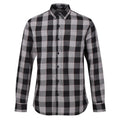 Dark Grey-Black - Front - Regatta Mens Lance Checked Shirt