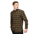 Dark Khaki - Front - Regatta Mens Lance Checked Shirt