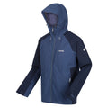 Admiral Blue-Navy - Side - Regatta Mens Britedale Colour Block Waterproof Jacket