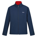 Moonlight Denim-Danger Red - Front - Regatta Mens Cera V Wind Resistant Soft Shell Jacket